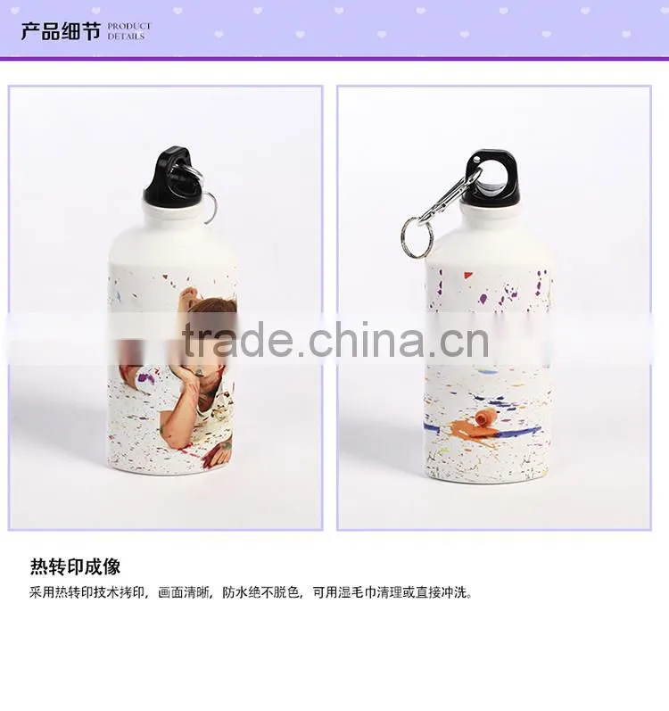 Sunmeta factory supply blank 500ml triangle shape sublimation aluminum sports bottle(LH-05)