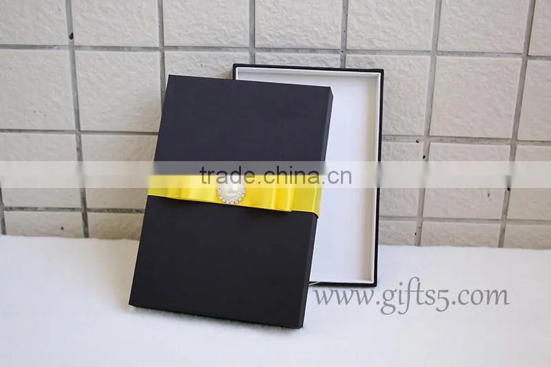 Luxury Black wedding invitation boxes for cards