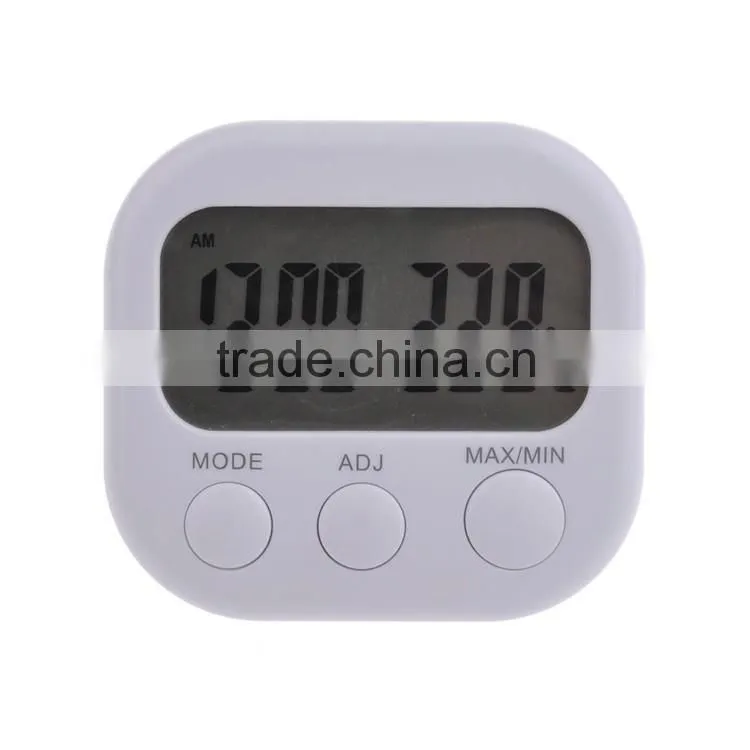 indoor large display thermometer with clock