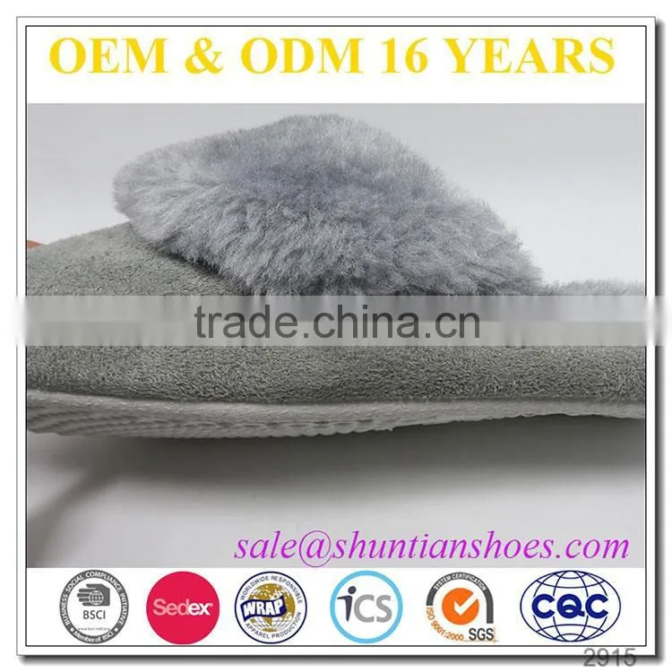 wholesale faux fur unisex cheap slippers