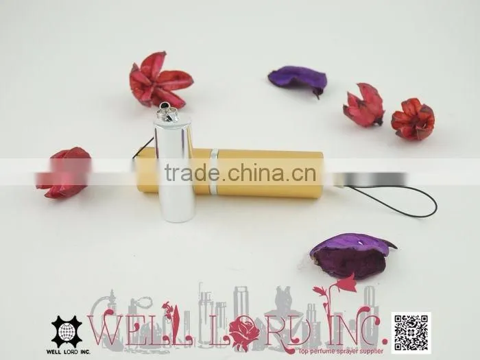 Fashion shining silver empty lipstick container for journey
