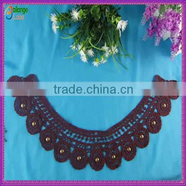 Dresses guipure lace Textile Embroidered machine embroidery lace collar for garment