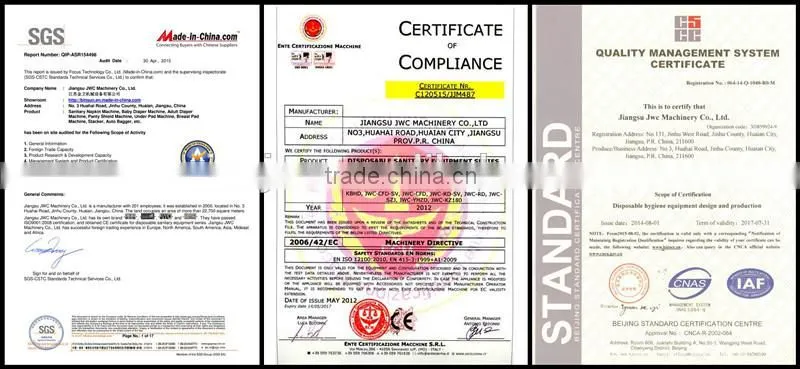Adult Baby Style Diapers Production Machine(CE/ISO9001 Approved)