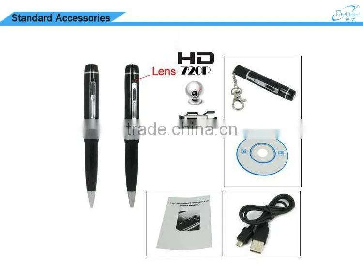 2015 Newest FHD 720P Motion Detection Mini Hidden Pen Camera with USB PC-camera