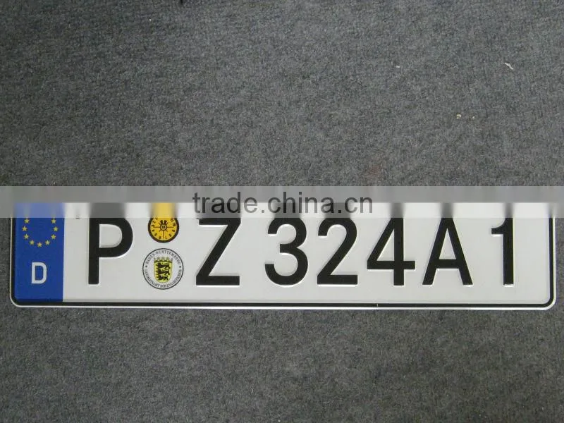 Registration car Plate