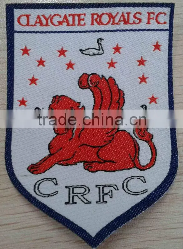 100% metallic woven patch/badge for garment