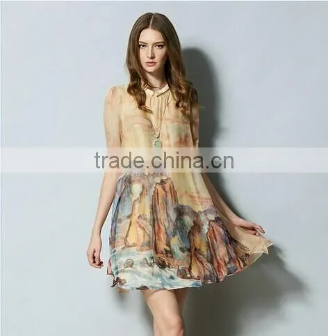 Custom Lady 100% Silk Dress