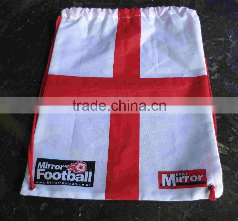 drawstring bag 210d polyester pvc fabric