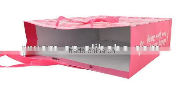 Yiwu wholesale printed handle pattern paper bag