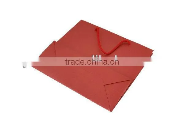 Yiwu wholesale red large paper shopping bags
