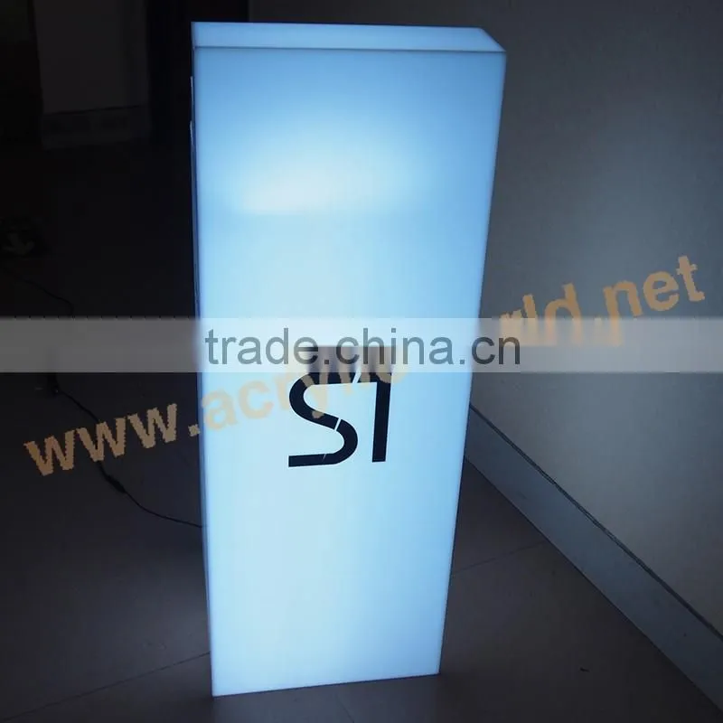 Lightbox big Display Plinth/Lightbox Plinths/Acrylic LED big display standee