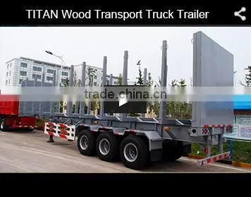 China new timber wood semi trailer lumber transport vehicle for sale
