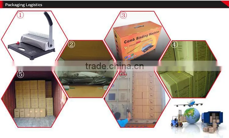 China oem heavy duty metal cardboard binding machine