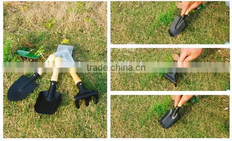 mini used new 3pcs garden tool set