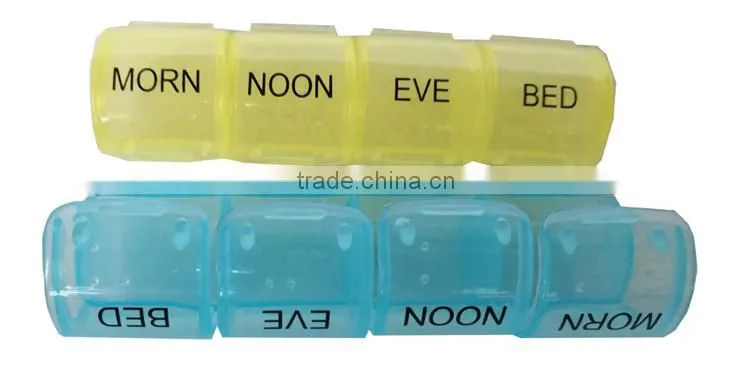 Factory Price spring plastic wholesale monthly pill box for indian