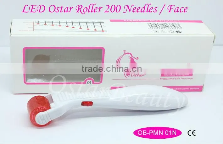 Photon Derma Roller with Titanium Needle and 4 colors LED gene biology light