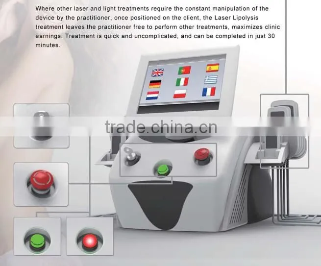 Lipolaser slimming machine loss weight and cavitation machine