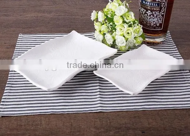 hot sale restaurant use white melamine rectangular plates