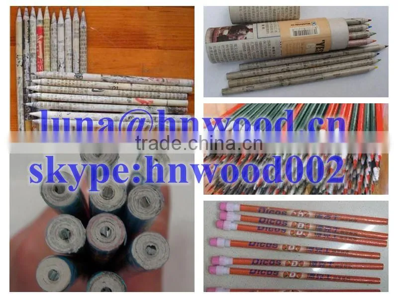 automatic waste paper good quality newspaper pencil making machine