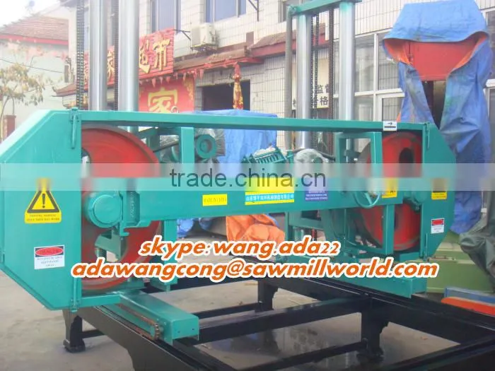 Round Log Cutting Large Scale Portable Horizontal Band Sawmill For Sale