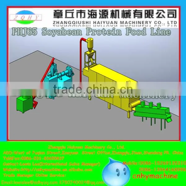 HAIYUAN textured soybean protein machine/soybean extruder machines