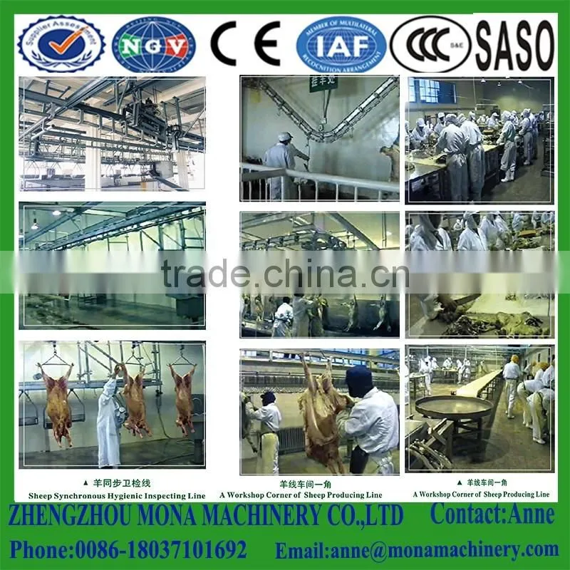 Professional Sheep Livestock Sheep/goat Carcass Processing Automatic Conveying Rail Butchery Equipment Of Goat Slaughter Line