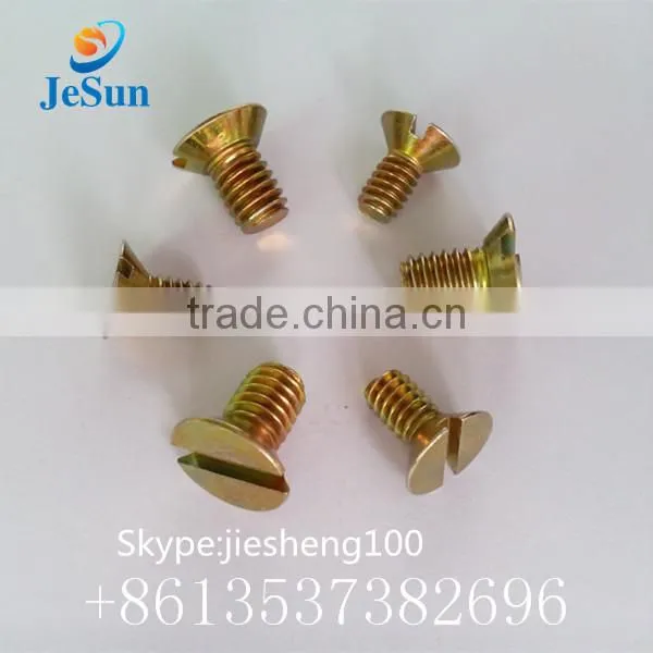 Stainless steel A3 slotted flat countersunk head cap screws+86 13537382696