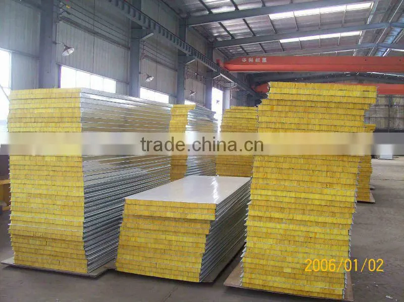 color steel glass fiber insulated sandwich panel