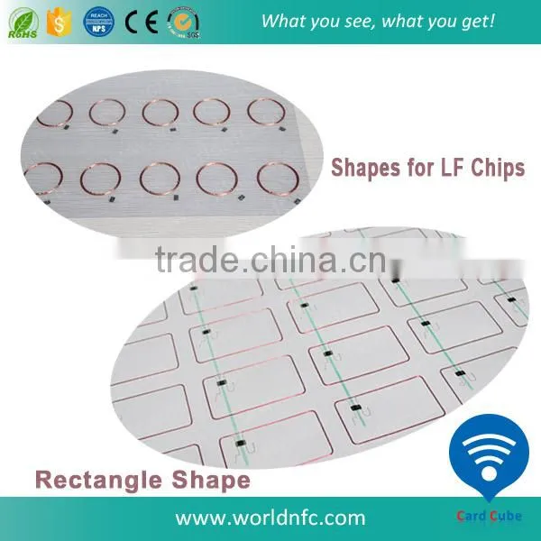 5*5 Layout 13.56MHz RFID Smart Card Inlay / Inlay Prelam