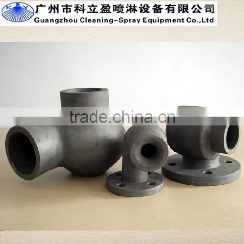 Dust removal silicon carbide vortex spray nozzle