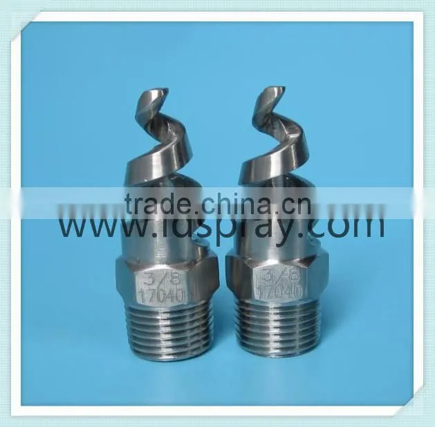 3/8" Stainless steel SS SPJT full cone spiral nozzle with 170 degree(17040)