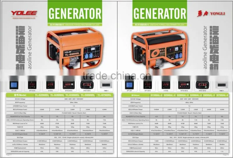 Diesel type Gasoline generator Mute generator