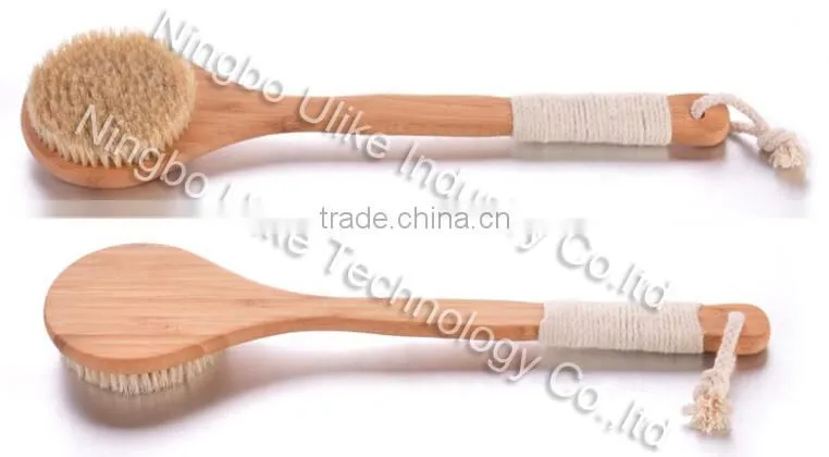 Professional natural bamboo bath brush /bamboo body brush