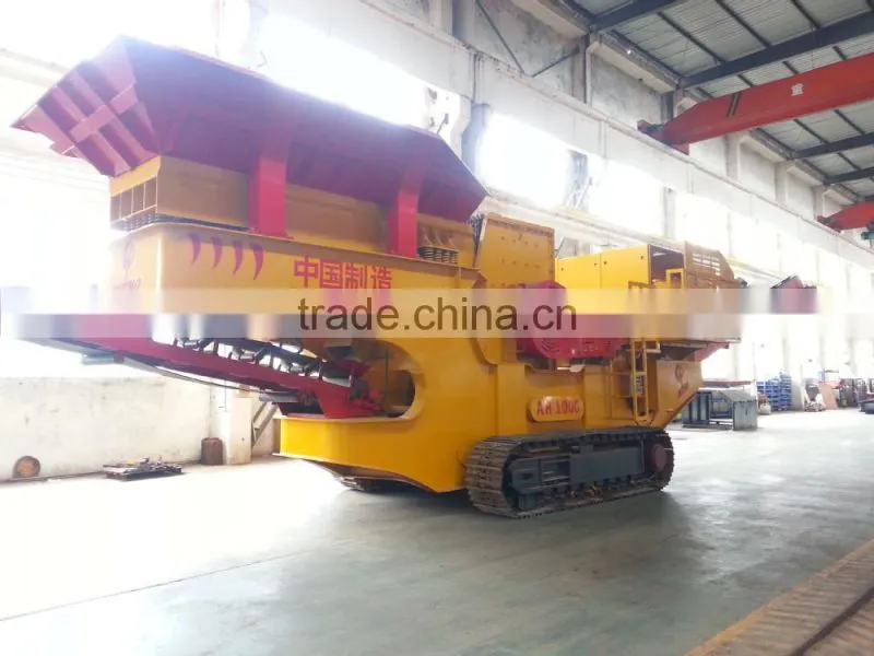 crawler-type Mobile Jaw Crushing Station for crushing vaious mines and rocks,AH-96-J factory sale