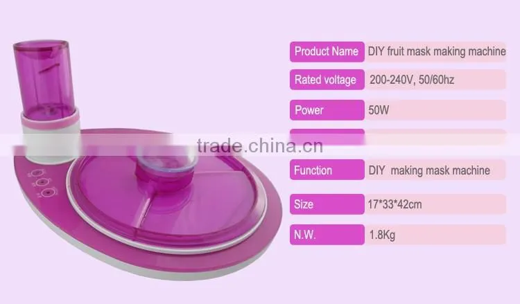 creative pure natural fruit and vegatble juice face mask machine Chinese Manufacture