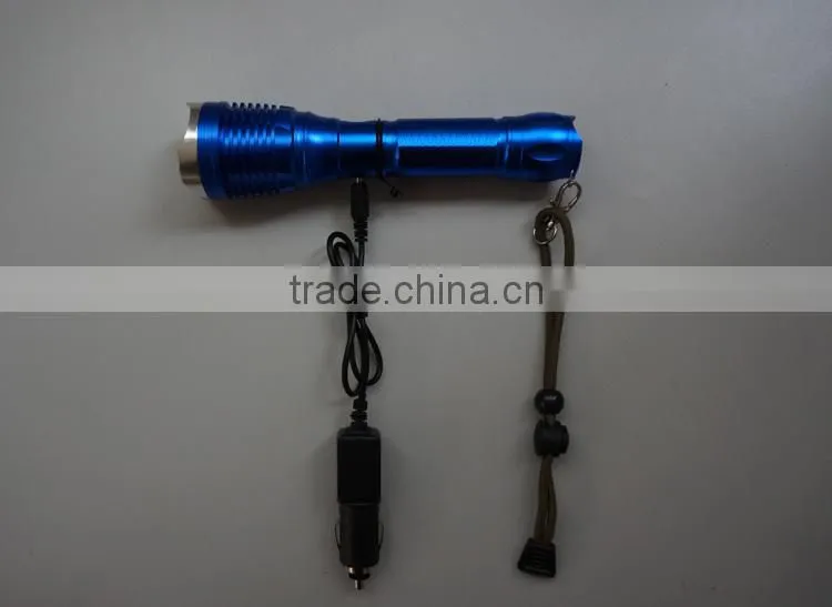 18650 battery LED flashlight rechargeable zoom flashlight led flashlight torch