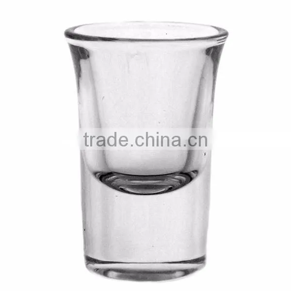 Horn shaped heavy bottom 1oz shot glass cup liqueur glass cup wine glass cup