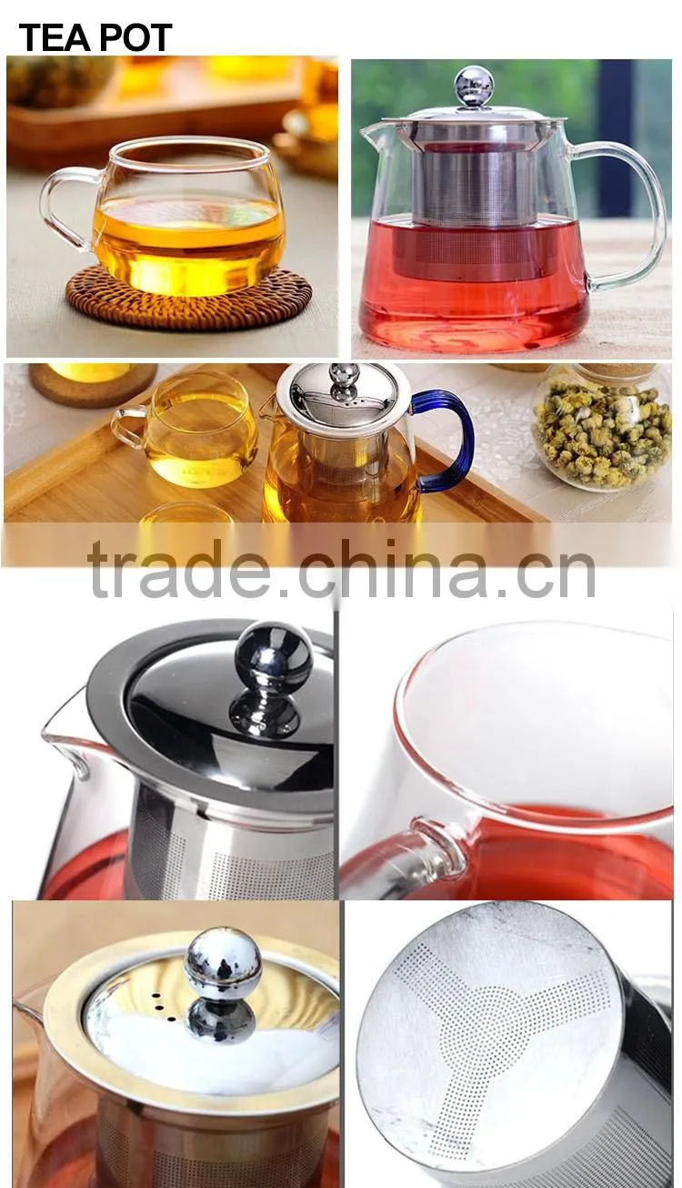 heat resistant glass teapot