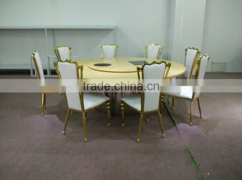 Wholesale marble round dining table and chair