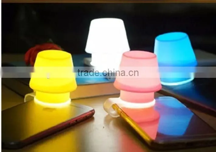 Promotional silicone mobile phone lampshade phone lamp cover