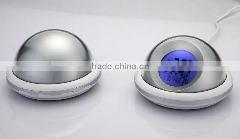 Novel Design UFO Shape Talking Alarm Clock, popular promotional digital clock