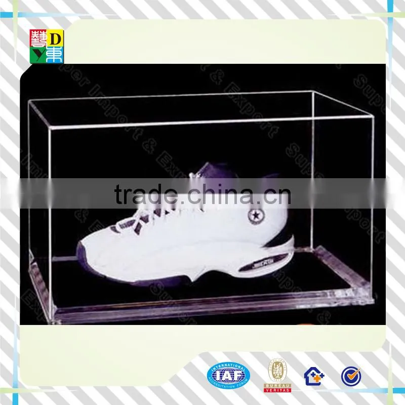 customized clear acrylic shoe box simple design hot sale high transperant acrylic shoe display case acrylic sports shoe case