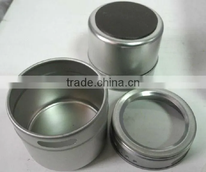 wholsesale cheap high quality metal magnetic tin jar tin pot