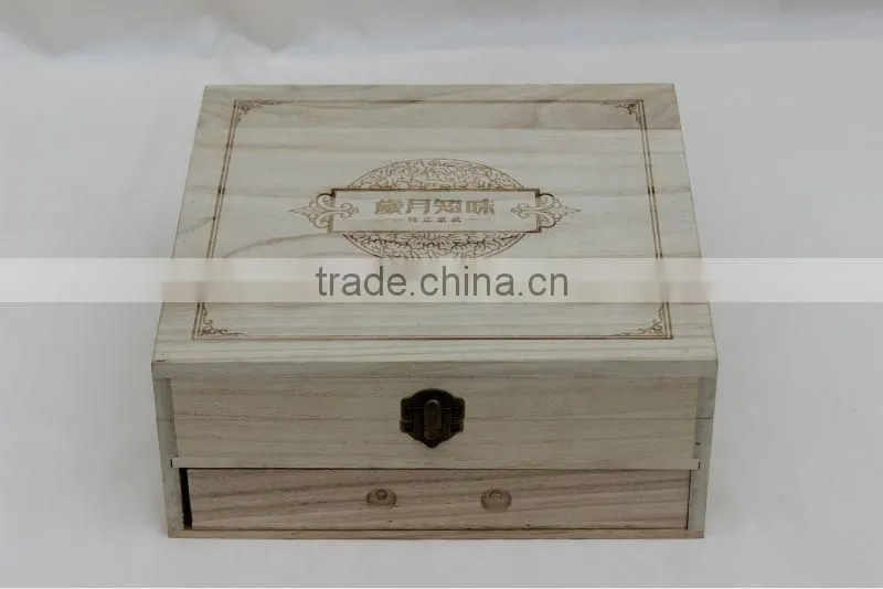 2015 new design customized luxury wooden tea box made in china
