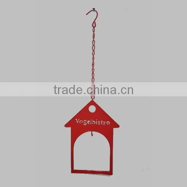Metal bird feeder