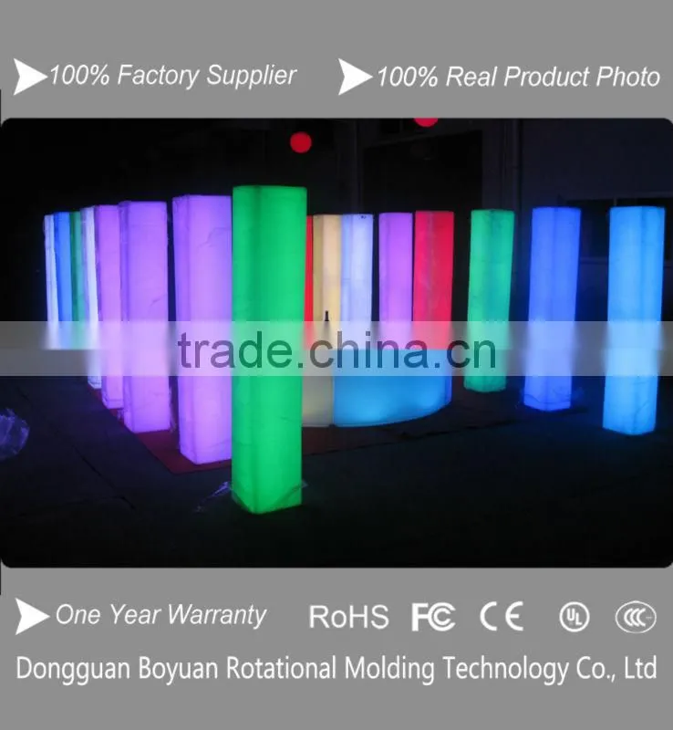 LED white plastic light wedding pillars columns