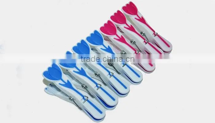 Best selling high quality decorated hanging colored soft grip peg for clothes