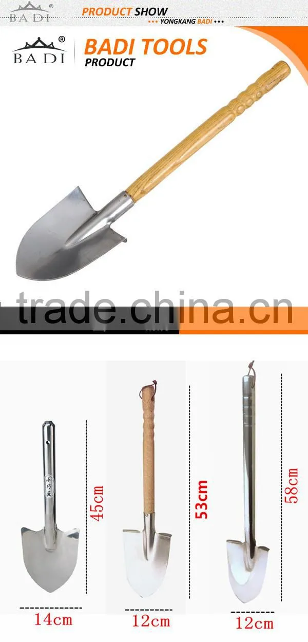 wooden handle Heated stainless Steel Hand potato shovel