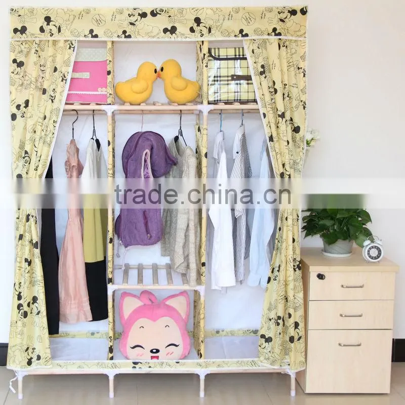 factory price removable collapsible wardrobes for home furniture