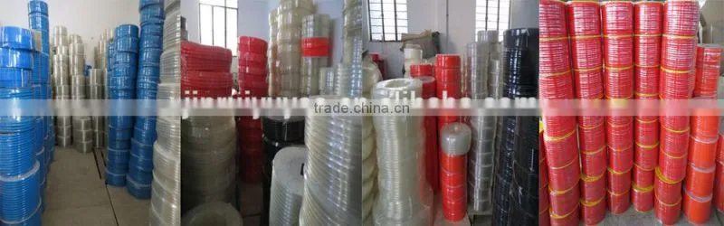 plastic hose/pvc hose yarn pu hose excellent tensile strength 10mm*6.5mm blue used for industry for pvc tube